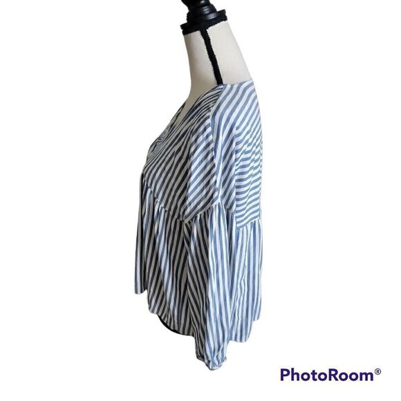 Madewell Monterey Striped Top with Balloon Sleeve. Size S. - Picture 4 of 10